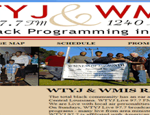 Tablet Screenshot of natchezradio.com